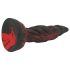 OgazR Hell Dong - falowany dildo - 20 cm (czerwony)