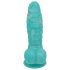 OgazR Morski Wąż - żłobiony dildo - 17 cm (niebiesko-biały)