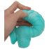 OgazR Morski Wąż - żłobiony dildo - 17 cm (niebiesko-biały)
