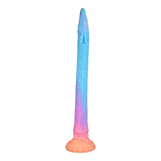OgazR XXL Eel - fluorescencyjne dildo analne - 47 cm (różowy)