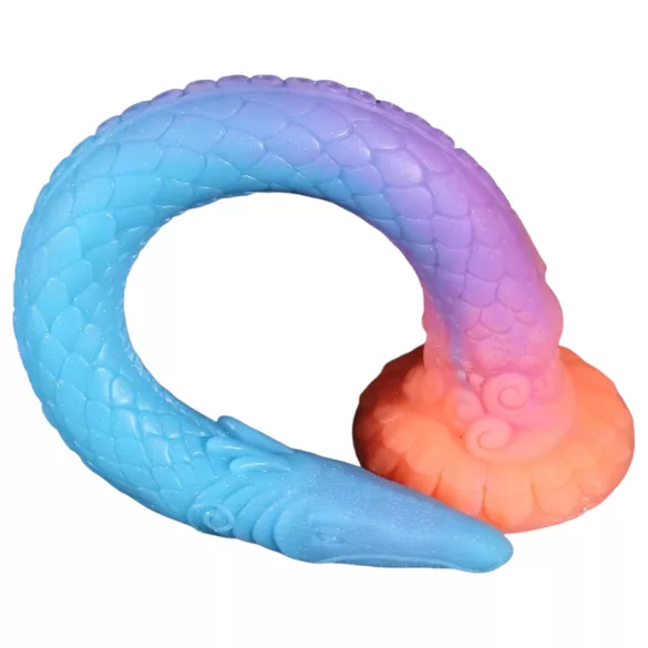 OgazR XXL Eel - długie analne dildo świecące w ciemności - 47 cm różowe