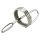 DeepRing - pierścień metalowy, dilatator - 9cm (srebrny)