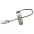 DeepRing - dilator z pierścieniem - metalowy - 9 cm - srebrny
