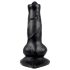 Animalny - dildo pieska - 12cm (czarne)