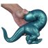 Toppedmonster - dinozaur silikonowy dildo - 26 cm (turkus)