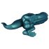 Toppedmonster - dinozaur silikonowy dildo - 26 cm (turkus)