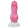 Animalorny Buldog - dildo penis psa - 17cm - różowy