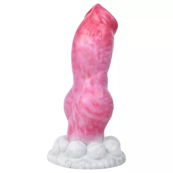Animalorny Buldog - dildo penis psa - 17cm - różowy