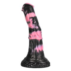   Bad Horse - Silikonowe dildo dla koni - 18 cm (czarno-różowe)