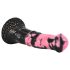 Bad Horse - silikonowy koński dildo - 18cm (czarno-różowy)