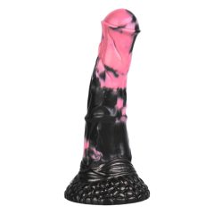   Bad Horse - Silikonowe dildo dla koni - 18 cm (czarno-różowe)