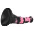 Bad Horse - silikonowy koński dildo - 18cm (czarno-różowy)