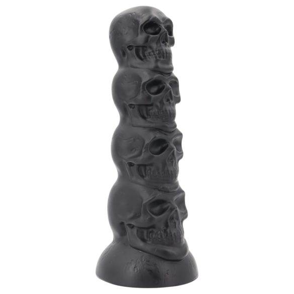 Toppedmonster - czaszka dildo - 22 cm (czarne)