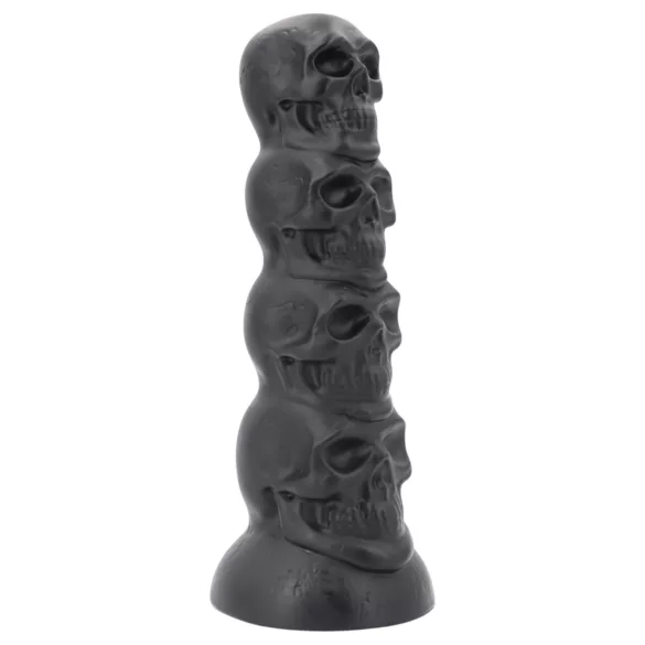 Topped Monster - dildo w kształcie czaszki - 22 cm (czarny)