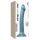 Strap-on-me Metallic Shine M - przyjazne dla skóry dildo (metaliczny niebieski)