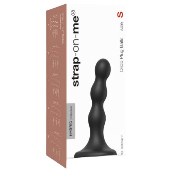 Strap-on-me Balls S - kulki z przyssawką, czarne dildo