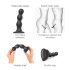 Strap-on-me Balls S - kulki z przyssawką, czarne dildo