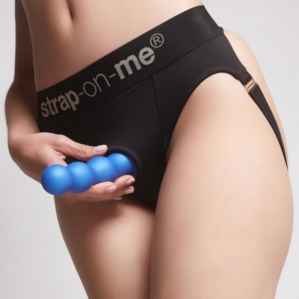 Strap-on-me Balls S - dildo z kulkami - z przyssawką - niebieski
