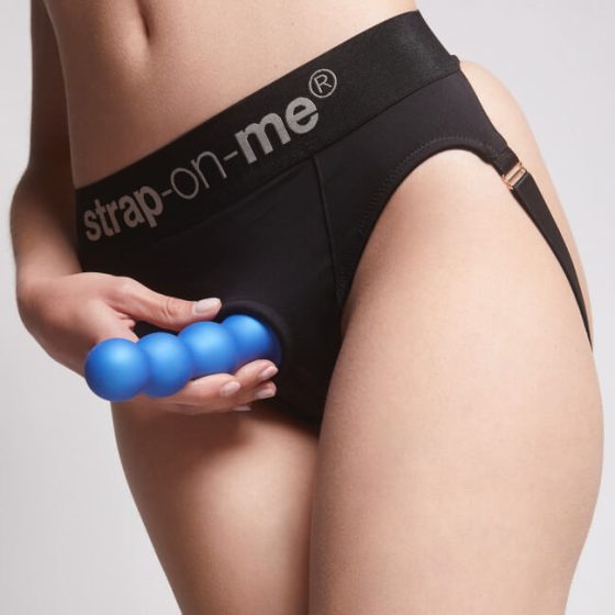 Strap-on-me Balls M - dildo w kształcie kulki z nóżkami (niebieski)