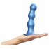 Strap-on-me Balls L - niebieskie kuliste dildo z przyssawką