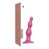 Strap-on-me Beads S - koralikowy dildo z przyssawką (różowy)