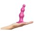 Strap-on-me Beads S - koralikowy dildo z przyssawką (różowy)