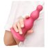 Strap-on-me Beads S - koralikowy dildo z przyssawką (różowy)