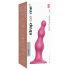 Dildo na przyssawce z koralikami M – różowy (Strap-on-me)