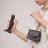 Strap-on-me Curvy S - falowana przyssawkowa dildo (czarna)