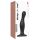 Strap-on-me Curvy M - falisty, przyssawkowy dildo (czarny)