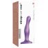 Strap-on-me Curvy S - falujący dildo z przyssawką (fioletowy)