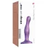 Strap-on-me Curvy S - falowany dildo z przyssawką (fioletowy)