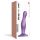 Strap-on-me Curvy M - falowany dildo z przyssawką (fioletowy)