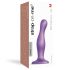 Strap-on-me Curvy M - falowany dildo z przyssawką (fioletowy)