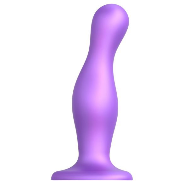 / Strap-on-me Curvy L - falujący, przyssawkowy dildo (fioletowy)