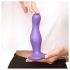 / Strap-on-me Curvy L - falujący, przyssawkowy dildo (fioletowy)