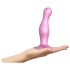 Strap-on-me Curvy M - faliste dildo z przyssawką (różowy)