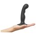 Strap-on-me P&G S - zakrzywiony dildo z przyssawką (czarny)