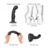 Strap-on-me P&G S - dildo z przyssawką wygięte - czarny