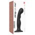 Strap-on-me P&G M - zakrzywione dildo z przyssawką (czarne)
