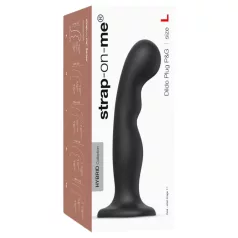   Strap-on-me - dildo z przyssawką - wygięte - czarne - P&G L