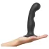 Strap-on-me - dildo z przyssawką - wygięte - czarne - P&G L