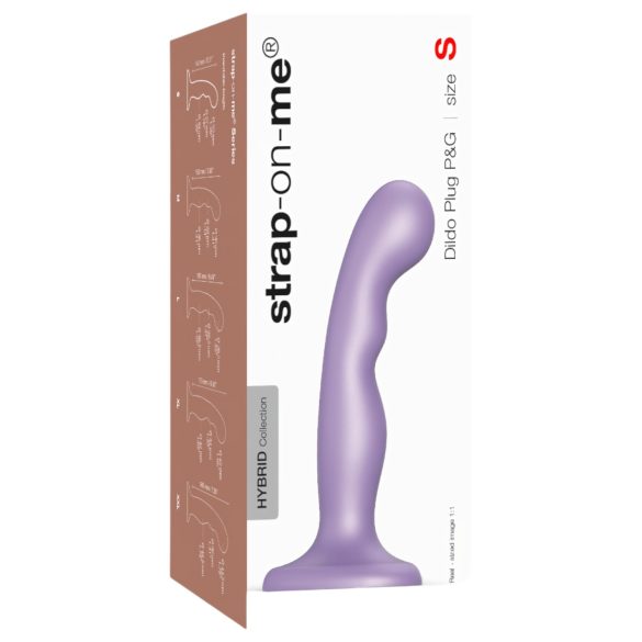 Strap-on-me P&G S - zakrzywiony dildo z przyssawką (fioletowy)