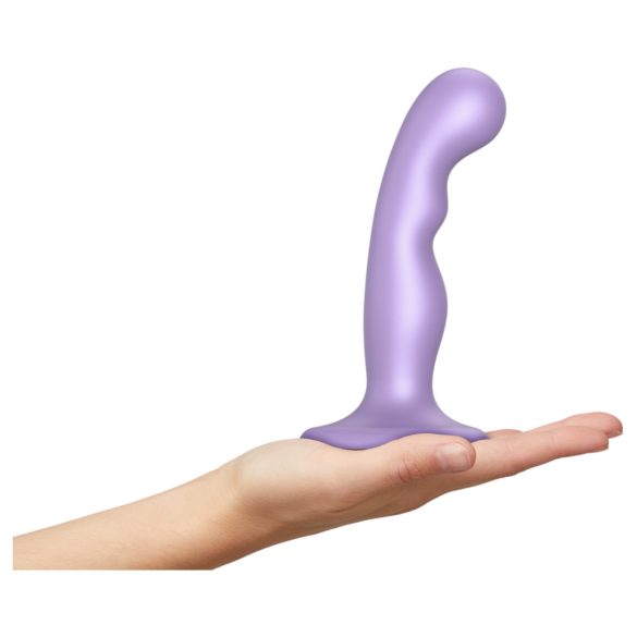 Strap-on-me P&G S - zakrzywiony, przyssawkowy dildo (fioletowy)