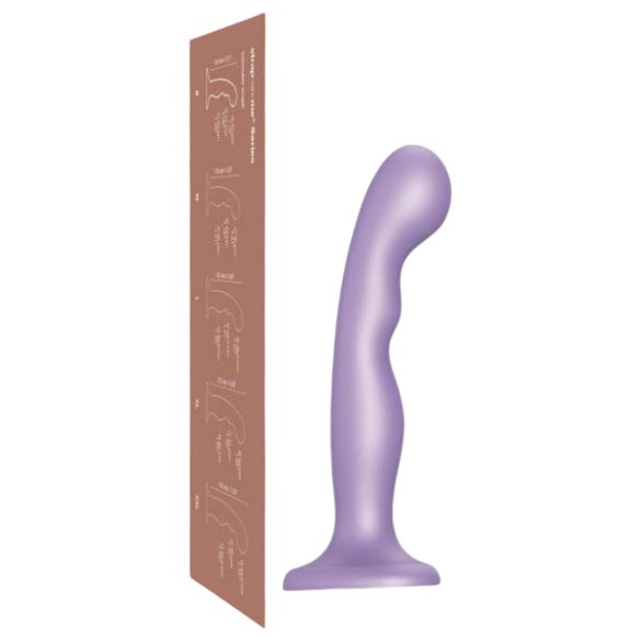 Strap-on-me P&G M - zakrzywiony dildo z przyssawką (fioletowy)