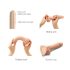 Strap-on-me S - dwuwarstwowy dildo z przyssawką (naturalny)