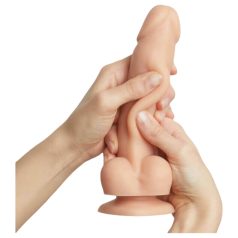 Strap-on-me M - dildo z przyssawką dwuwarstwowe - cielisty