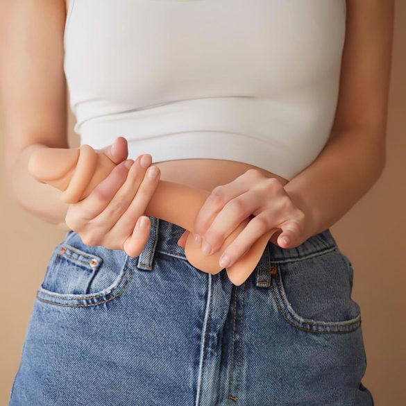 Strap-on-me M - dildo z przyssawką dwuwarstwowe - cielisty