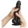 Strap-on-me S - dwuwarstwowe dildo z przyssawką (czarne)