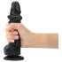 Strap-on-me S - dwuwarstwowe dildo z przyssawką (czarne)